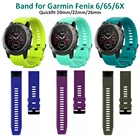 Гибкий силиконовый ремешок для наручных часов Garmin Fenix 6X 6 5 6S Pro 5S Plus 3 HR Quick Fit 20 мм 22 мм 26 мм