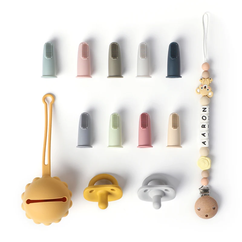 Baby Toothbrush Children 360 Degree Soft Finger Child Toothbrush Teethers Brush Silicone Kids Teeth Oral Care Cleaning