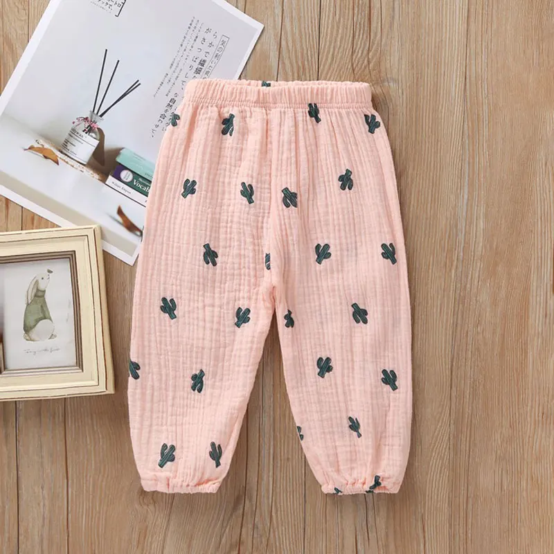 

2021 Summer New Children Girl Trousers Playful Cute Polka Dot Pattern Soft Skin-friendly High-quality Trousers For Children