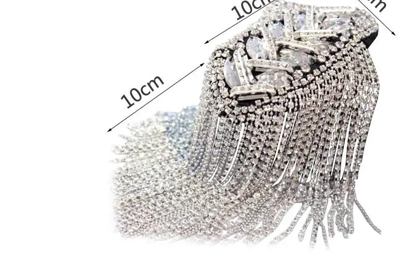 2 шт./лот блестящие хрустальные нашивки со стразами для одежды брошь аппликация