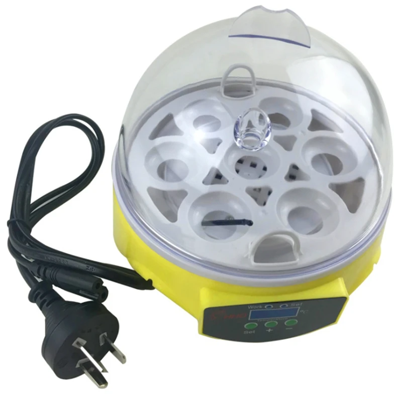 Мини-инкубатор для 7 яиц инкубатор птицы Бродер цифровой с температурой курицы