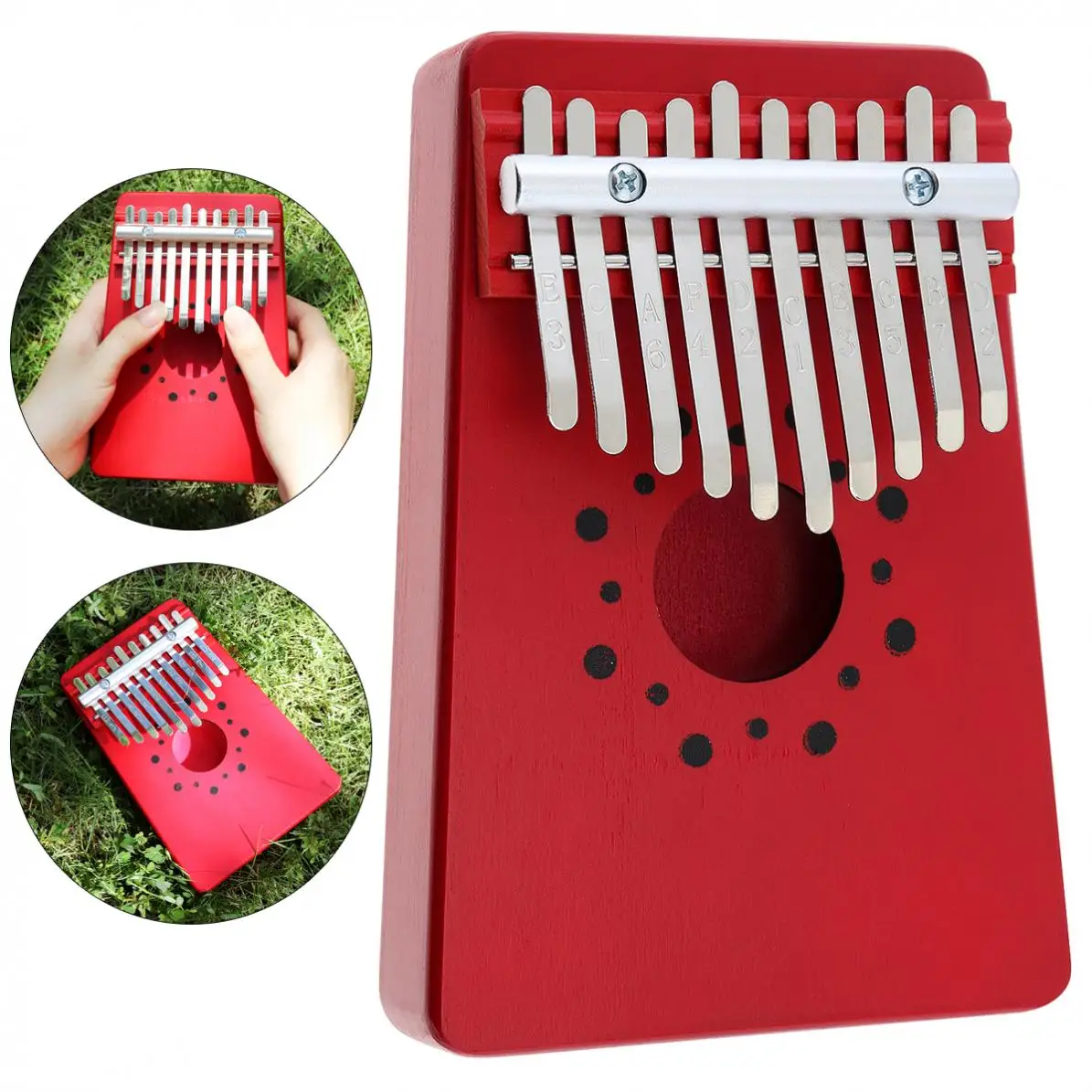 Slade 10 клавишная мини клавиатура Kalimba Pine Thumb Piano Mbira с наклейкой на тон|Пианино| |