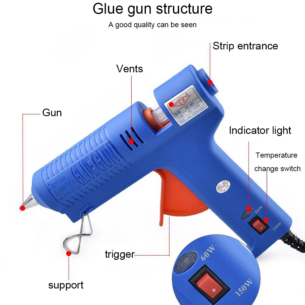 Клеевой пистолет 11 5 мм фотоклеевой 40 Вт 90 100 для дерева Игрушечная модель сделай
