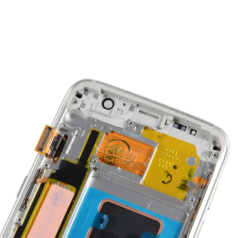 Для SAMSUNG Galaxy S7 дисплей с рамкой G930 G930F сенсорный экран дигитайзер Замена с сервисным пакетом
