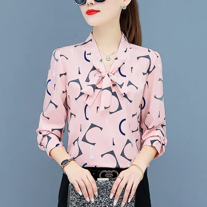 

Блузка женская шифоновая рубашка женская осенняя одежда рубашка женская с длинным рукавом Весна-Осень Женские Blusas Mujer De Moda