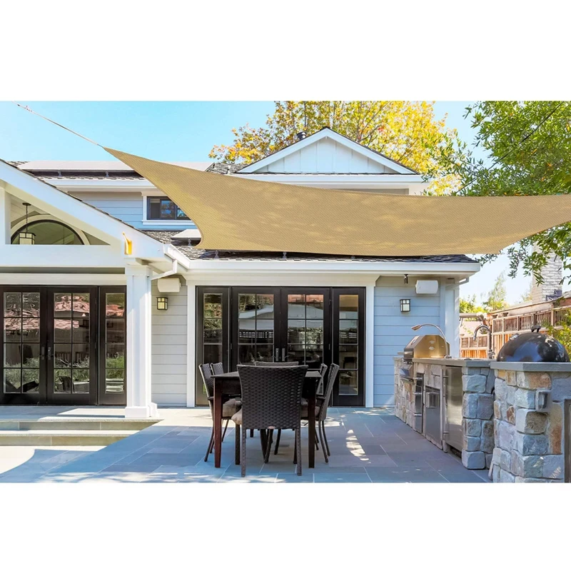 

Sun Shade Sail, Rectangle 6.5 x 10inch Sunshades Canopy, Sunrays Block Awning for Patio, Carport, Backyard, Garden, Sand
