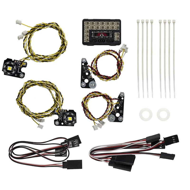 

for TRX4 RC Car Front Rear LED Lights + IC Lamp Group Headlight Kit for 1/10 RC Crawler Traxxas TRX-4 Defender