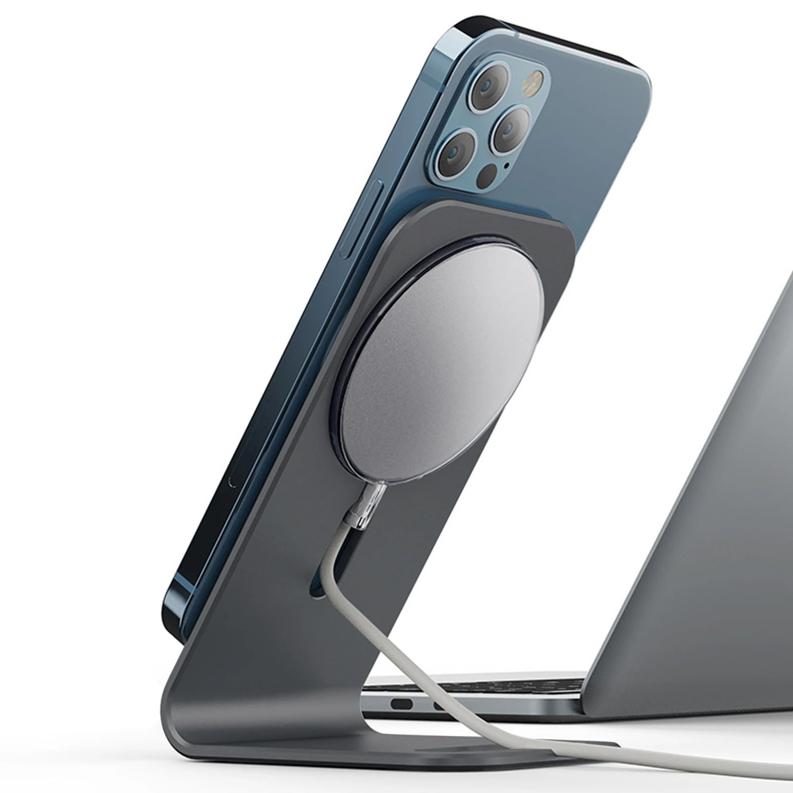 wireless charger stand desktop phone holder for magnetic charger for iphone12 prominipro max base desk bracket free global shipping