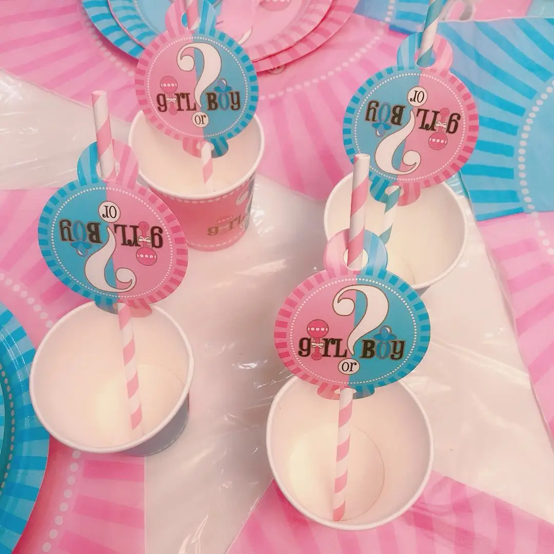 Мальчик или девочка мальчик секс раскрывающая Тема дня рождения набор скатерть