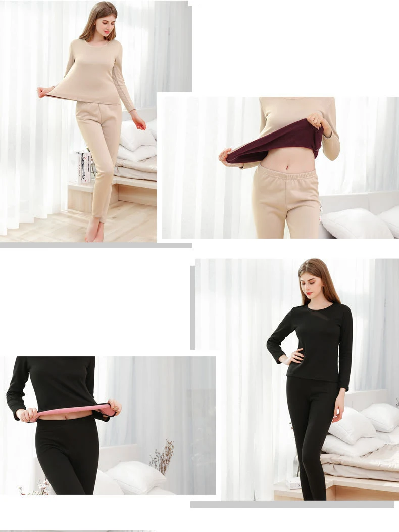2 шт./компл. Long Johns Для мужчин зимняя женская обувь Термальность костюм Новые Теплые Термальность зимнее нижнее белье, одежда для сна длинная рубашка Off White