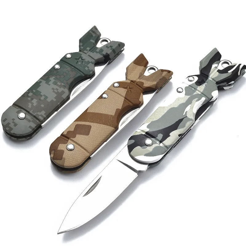 Складной нож складной уличный Армейский Камуфляж для выживания высокая