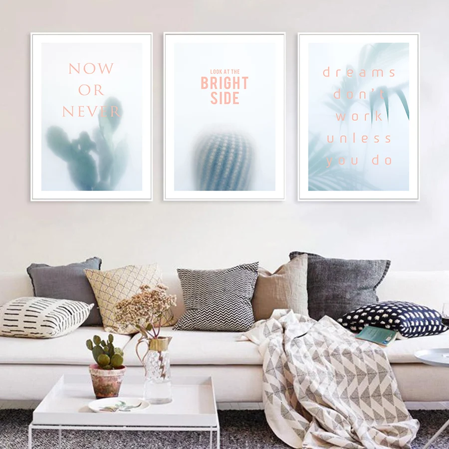 Тропические растения фотографии печать постер С КАКТУСОМ Абстрактная живопись