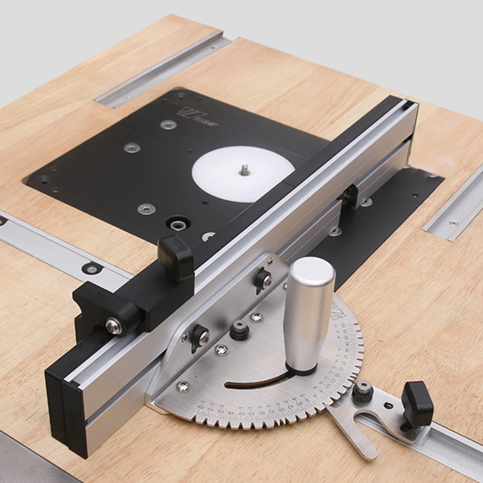 

Miter Gauge with track Stop Table Saw/Router Miter Gauge Sawing Assembly Ruler for Table Saw Router Woodworking DIY Tools