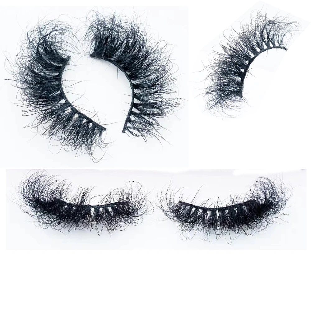 

NEW Fluffy Mink Lashes Short Messy Wispy Natural Eyelashes 20mm-25mm Hamdmade Real 3D Mink Eyelashes Makeup False Lashes