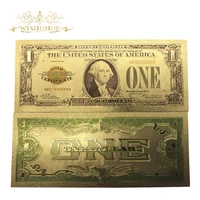 10pcslot 1928 years america 24k gold banknotes us 1 dollar gold plated banknote bill currency fake money for collection