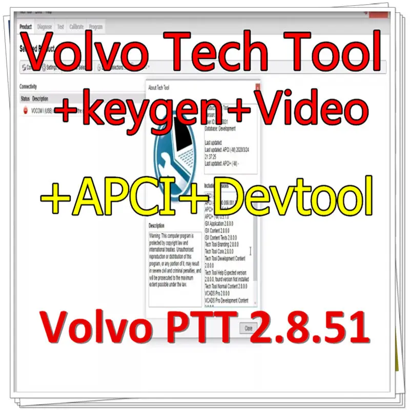 

2021 Premium Tech Tool 2.8.51 (PTT VCADS) [2021.07] (REAL Development) \ PTT 2.8.51 with keygen for volvo with developer tool