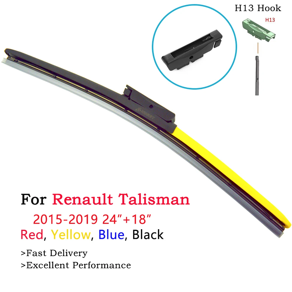 Цветные бескаркасные гибридные автомобильные дворники для Renault Talisman Grandtour