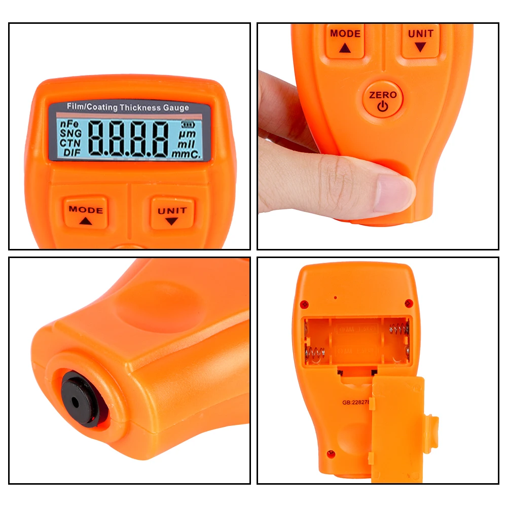 GM200 Car Paint Thickness Tester Auto Film Coating Thickness Gauge Meter Automotive Test Tool Manual Paint Tool images - 6