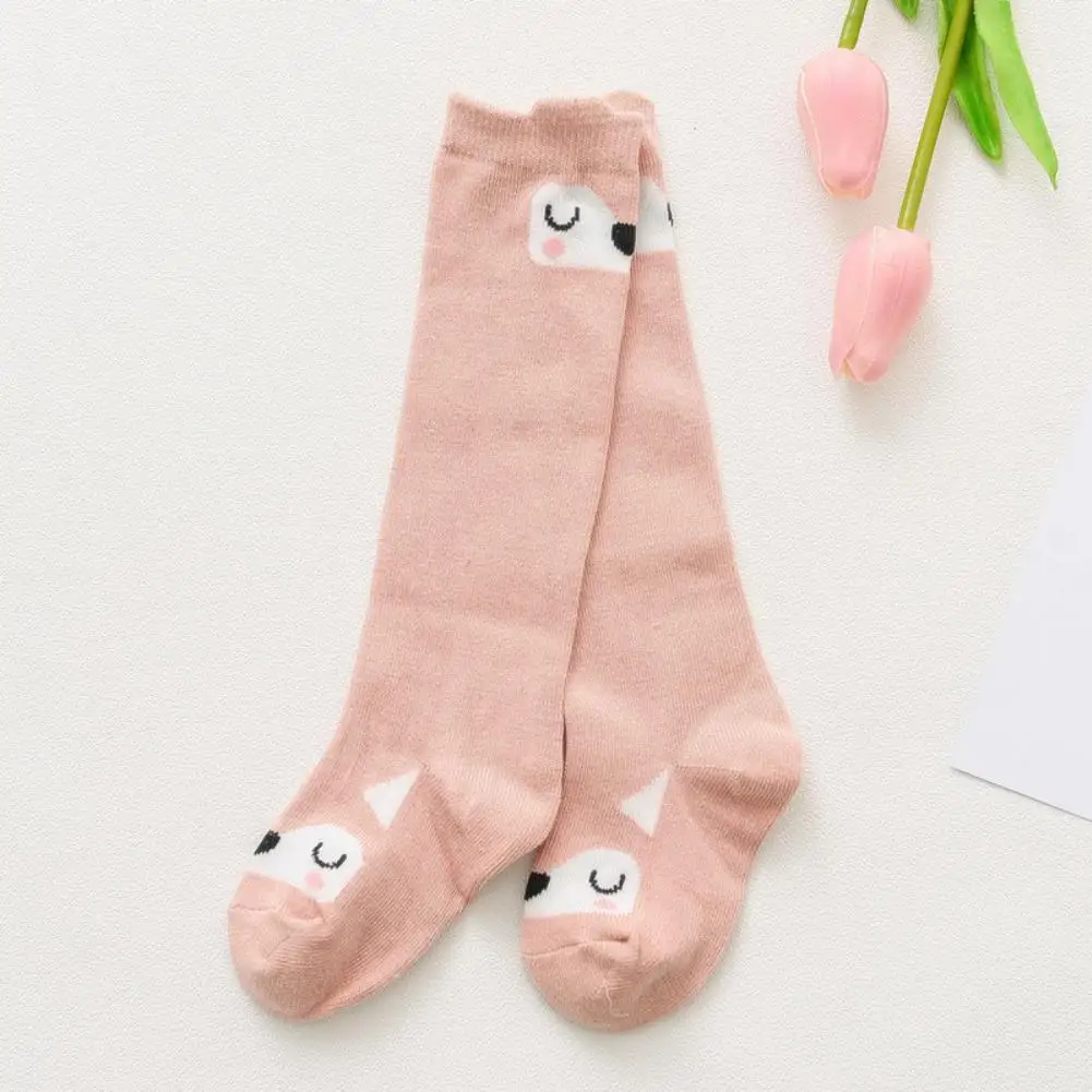 

Lovely Cartoon Animal Baby Kids Girls Boys Long Knee-High Cotton Socks Tights