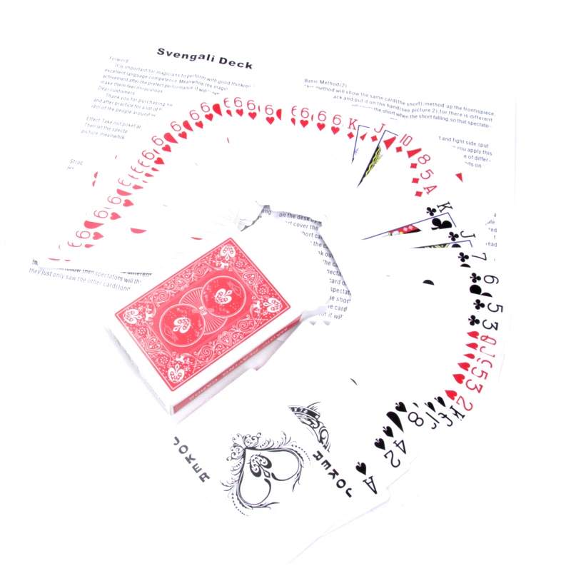 Колода Svengali Magic Gimmick Card фокусы волшебные карты крупным планом уличная фокусировка
