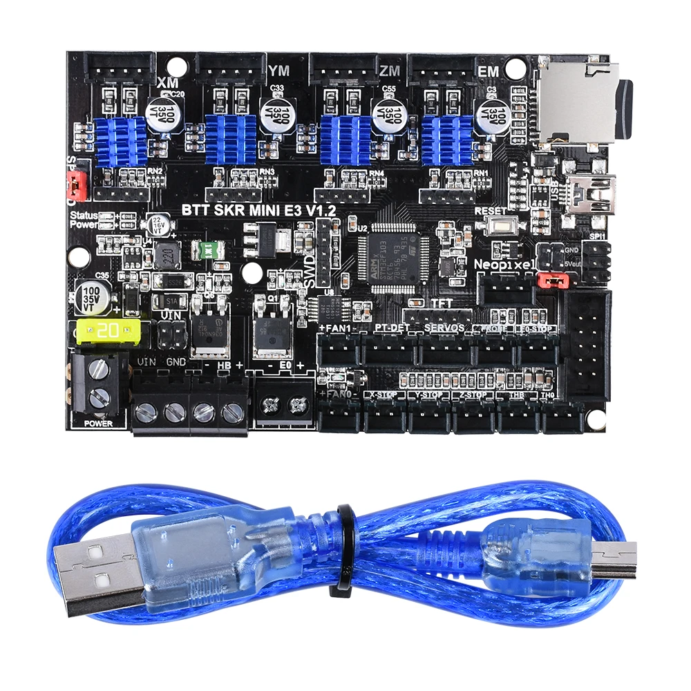 Материнская плата BIGTREETECH SKR MINI E3 V1.2 драйвер TMC2209 UART детали для 3D принтера DIP
