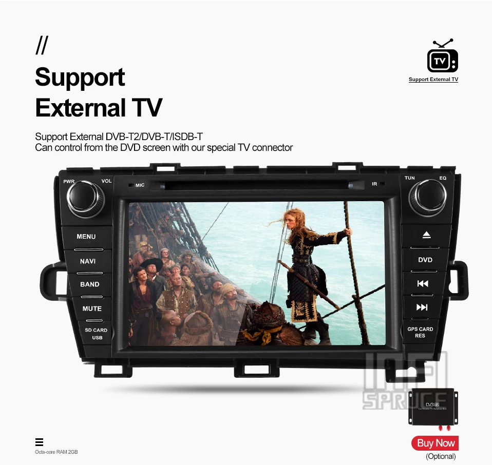 Fersinny android 9,0 автомобильный dvd 8 дюймов для Toyota Prius 2009-2013 Автомобильный gps умное радио видео WIFI мультимедийный проигрыватель