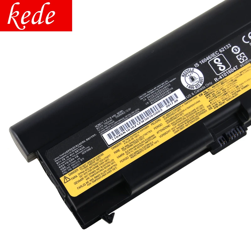 Kede аккумулятор для ноутбука lenovo ThinkPad T430 T430I T530 T530I W530 SL430 SL530 L430 L530 45N1007 45N1006 45N1011 9-ти жильная