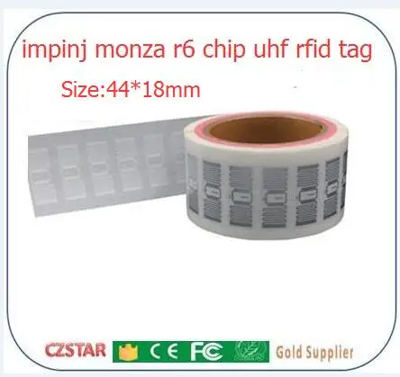 УВЧ 860-960 МГц Impinj Monza R6 EPC Encode RFID смарт-метка наклейка клейкая RFID-этикетка влажная