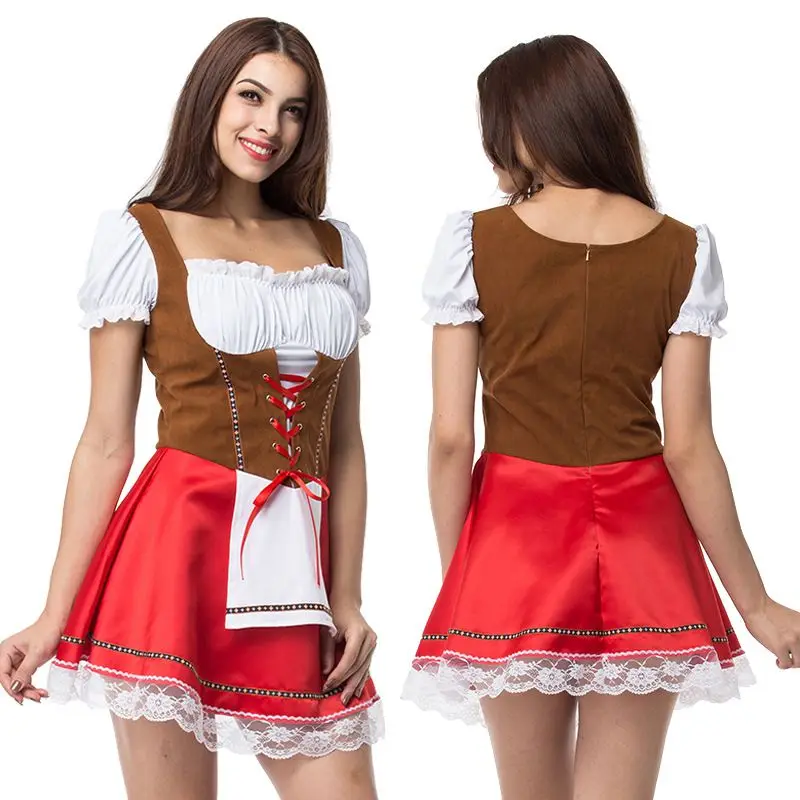 Oktoberfest женское сексуальное кружевное платье на Хэллоуин для ролевых игр сцены