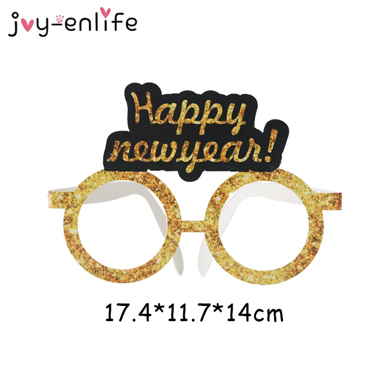 6 шт. с новым годом очки бумажные оправы для очков фото стенд реквизит Новогоднее