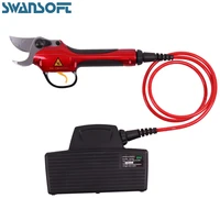 swansoft telescopic electric pruning shear with li ion battery long extension long pole