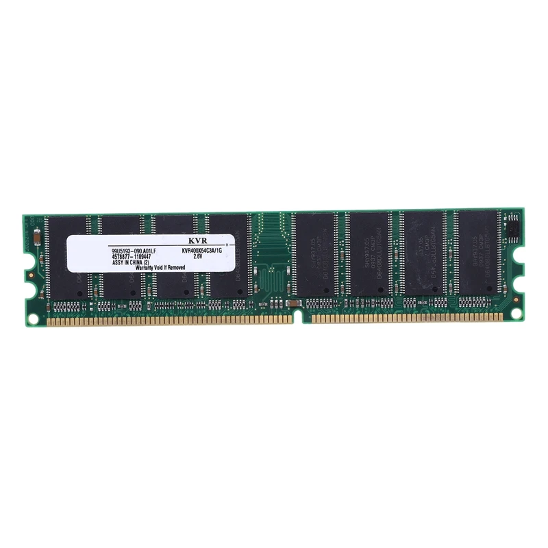 

2,6 В DDR 400 МГц 1 Гб Память 184 контактов PC3200 для настольного компьютера RAM CPU GPU APU Non-ECC CL3 DIMM