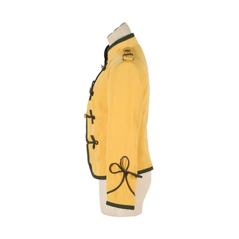 Куртка Cossky в стиле стимпанк костюм для косплея аниме мужчин желтое пальто