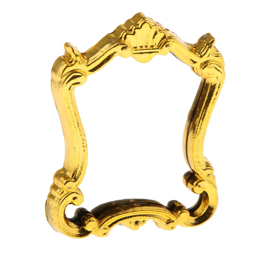 

1:12 весы кукла миниатюрная мебель для ванной зеркало Пластик золотой подарок