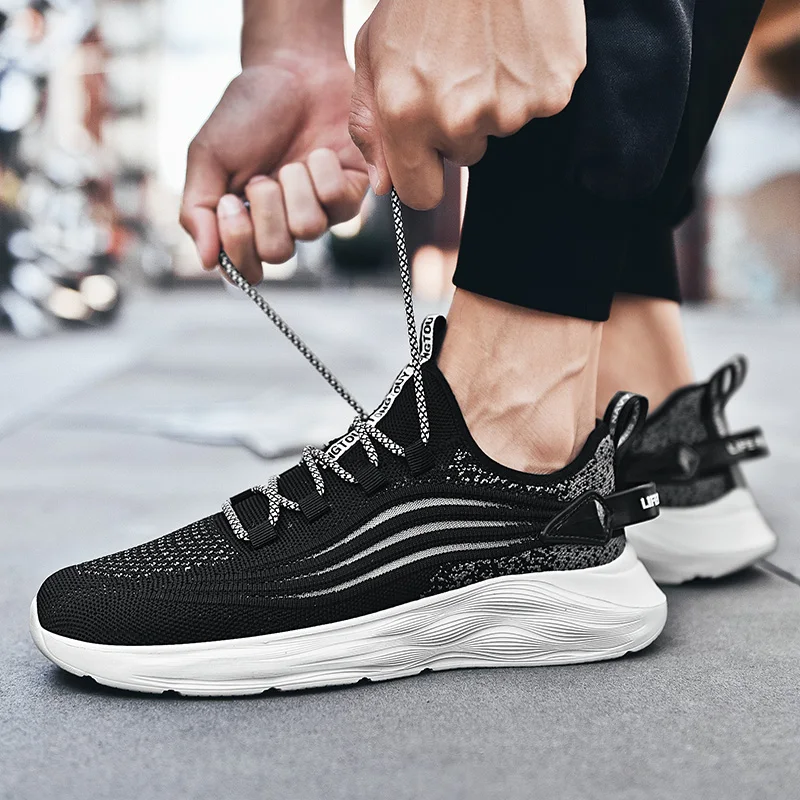 

black deporte de men hot sneakers sneakers-for-men sports informales red masculino leisure breathable para slip white 2020 Men