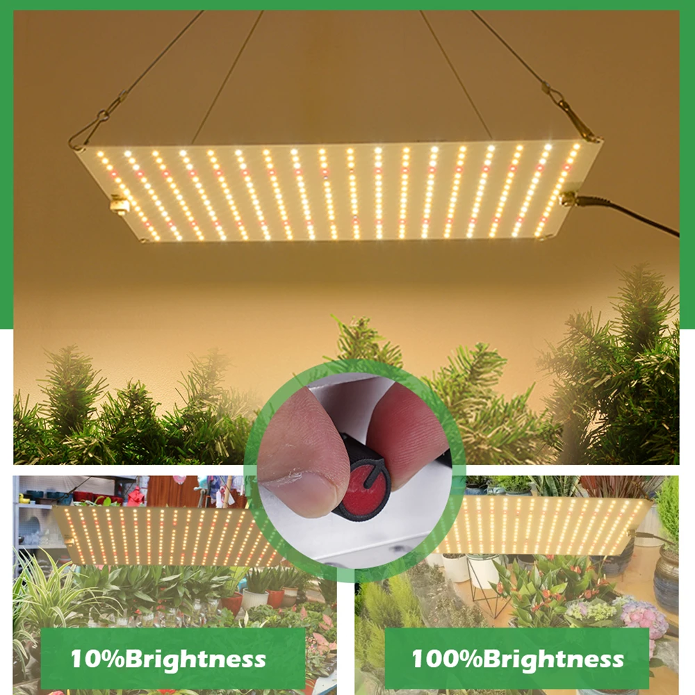 Dimmable LED Grow Light 1500W Full Spectrum Samsung Lm281b Plant Growth Phyto Lamp With Veg/Bloom Switches