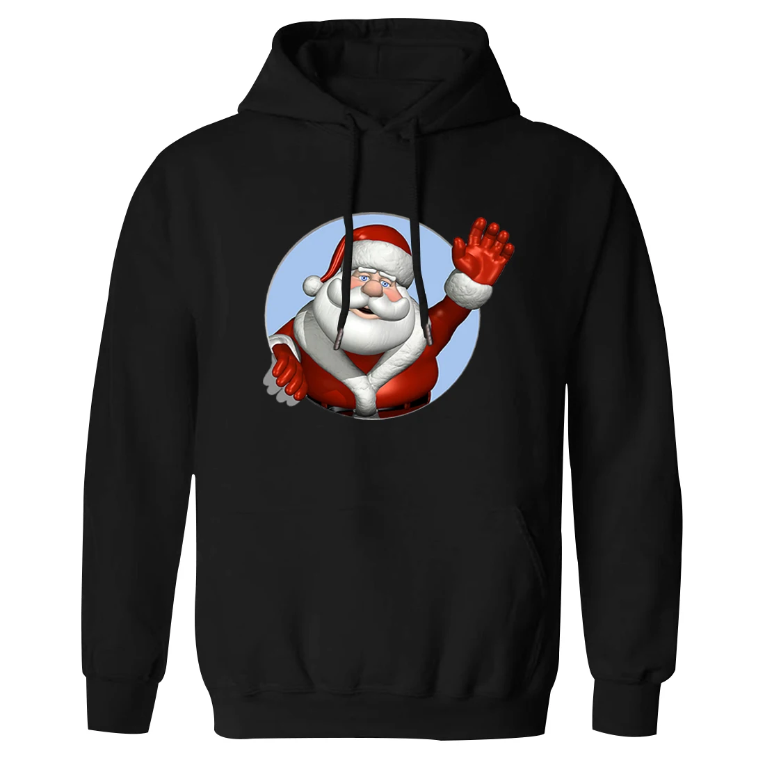 

Santa Claus Print Hooded For Mens Hip Hop Fashion Sweatshirt Outwear Long Sleve Clothing Tops 2021 Arrival Sudaderas Pullovers