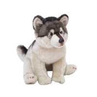 high quality plush wol super cute simulation little wolf cute baby play doll home decoration christmas birthday gifts for kids