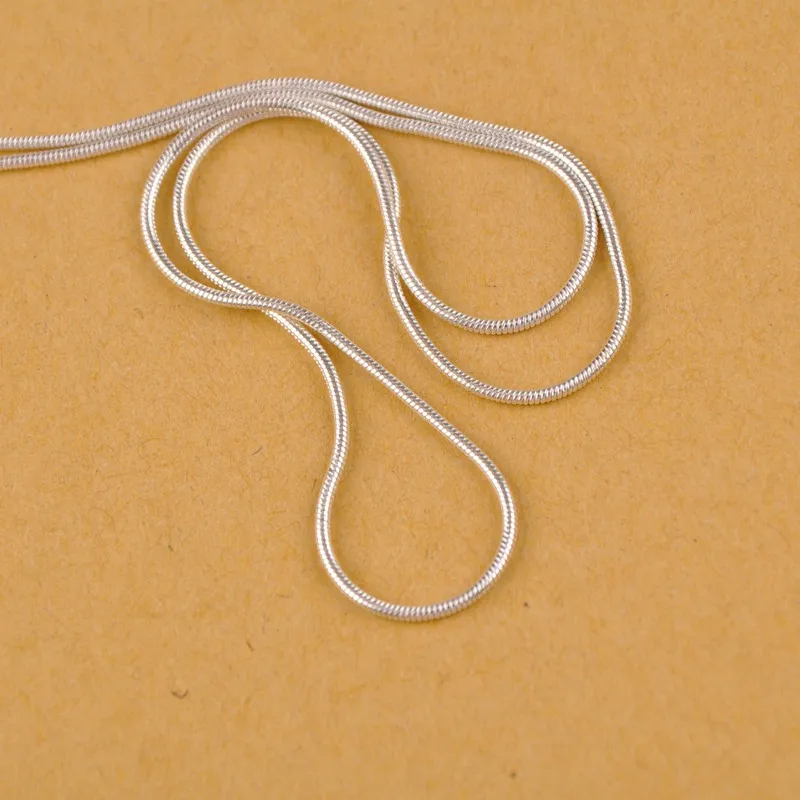 Silver Plated 100 м цепочка фурнитура под змею тусклые цепочки Серебряные Позолоченные KC Позолоченные цепочки для изготовления ювелирных изделий - Цвет: Silver Plated