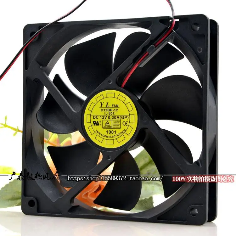 Yaln Fan Yuelun 12025 D12BH-12 Dc12v 12cm Silent Cooling | PC Components &amp Tools