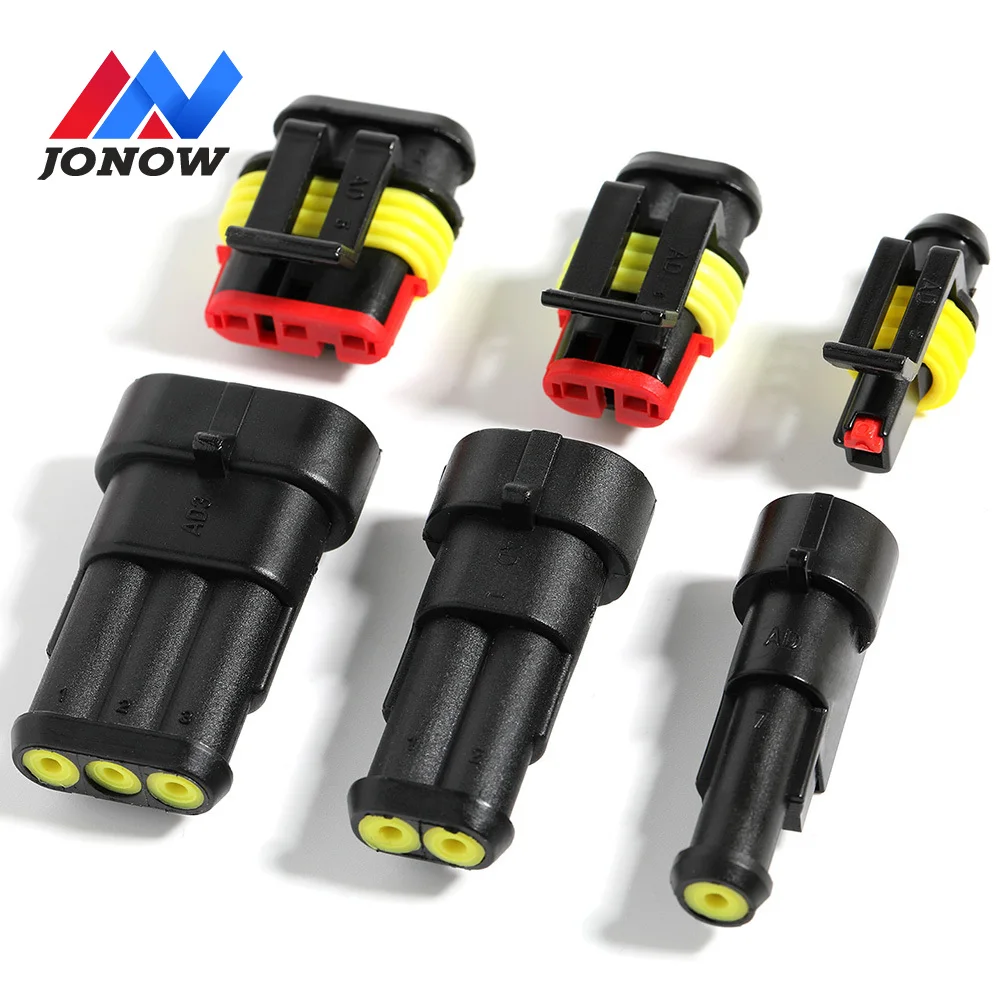 Водонепроницаемый автомобильный разъем комплект из 1/3/5 штекеров 1/2/3/4/5/6