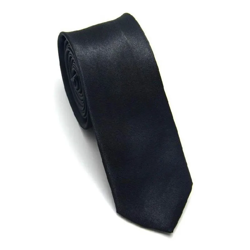 02 Slim Narrow Black Tie For Men 5cm Casual Arrow Skinny Red Necktie Fashion Man Accessories Simplicity For Party Formal Ties - Цвет: 02