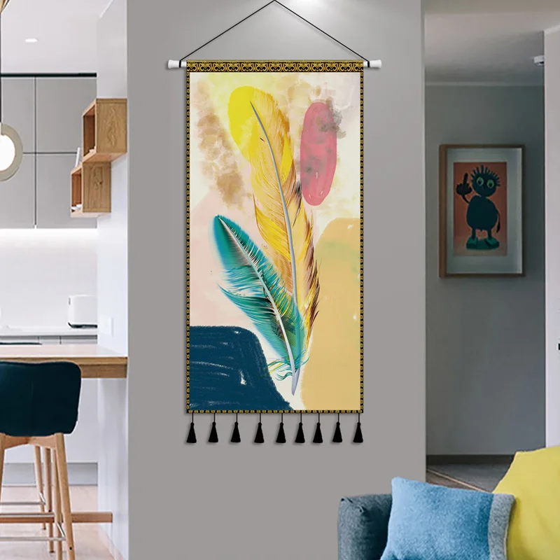 Скандинавский настенный гобелен Настенная картина современный диван