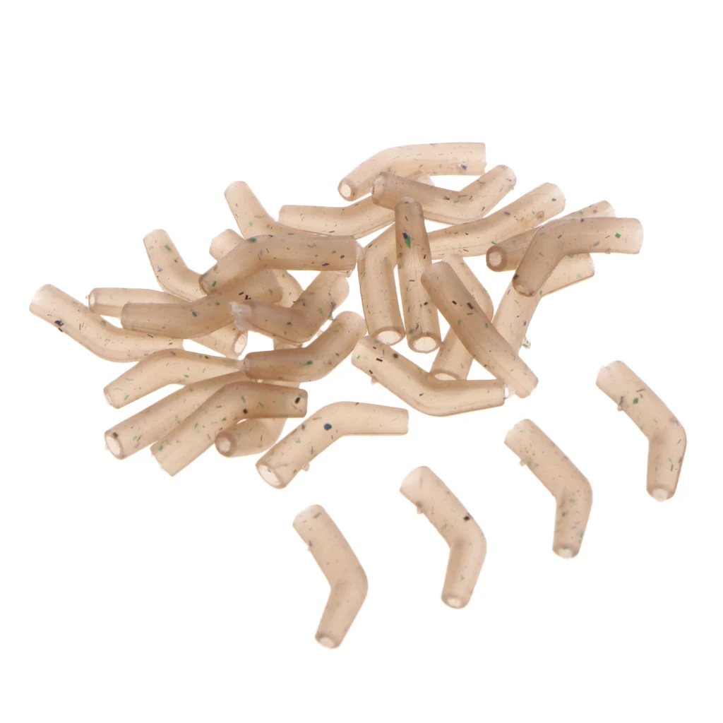 30 шт. рыболовные крючки для карпа трубки волос леска выравнивания втулок