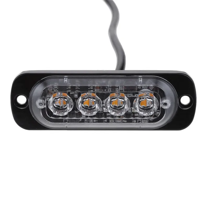 4 светодиодный стробоскоп Предупреждение светильник СТРОБ Гриль мигает пробоя