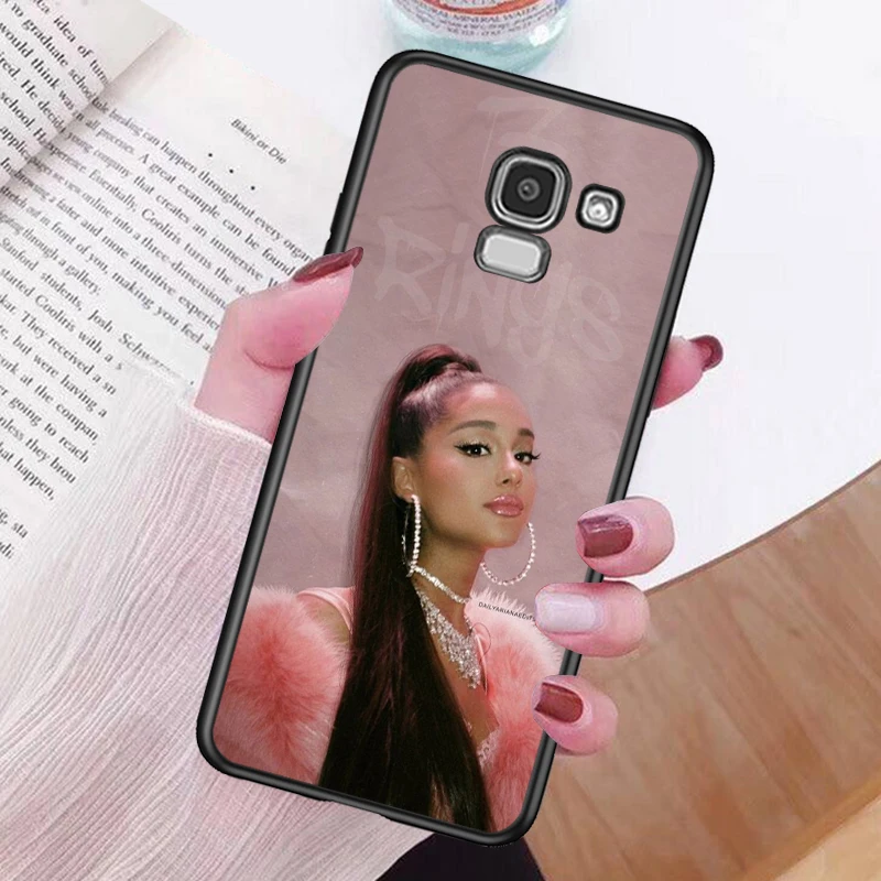 Beauty Music Girl for Samsung Galaxy j8 j7 j6 j5 j4 j3 j2 Core Prime Star Duo Plus 2018 2017 2016 Black Phone Case