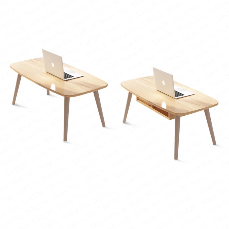 

Кофейный столик из массива дерева в скандинавском стиле, креативный журнальный столик для маленькой квартиры, простой в установке, совреме...