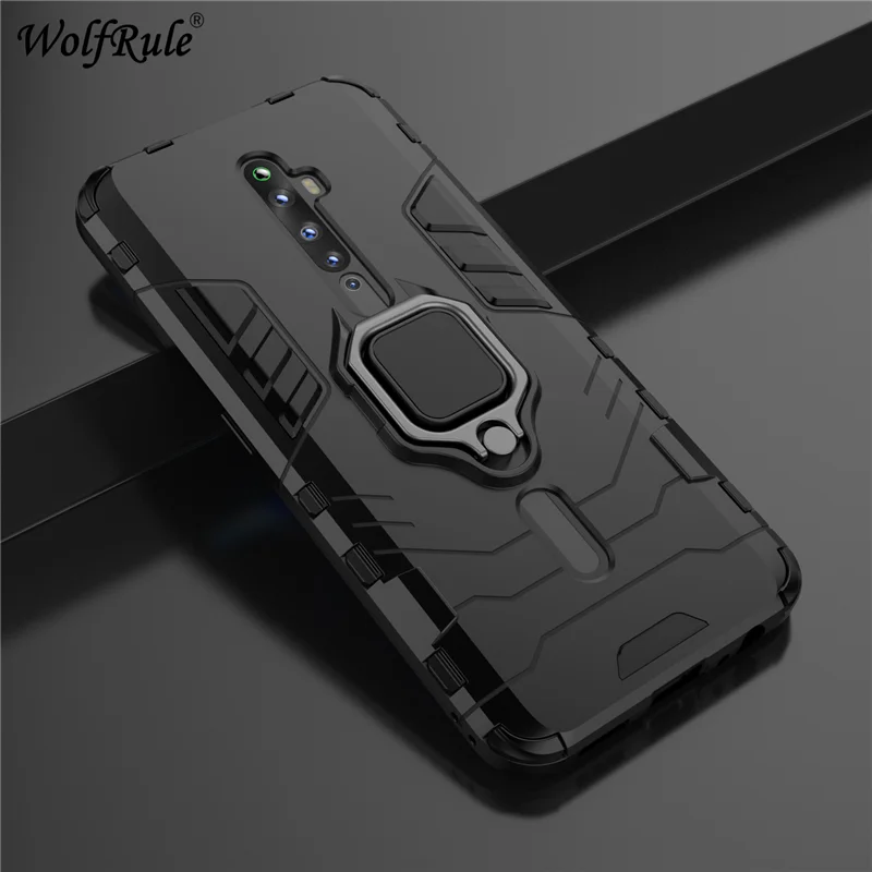 Holder Magnetic Case For Oppo Reno 2Z Case Reno2 Z Durable Metal Ring Stand Phone Cover For Oppo Reno 2F Cover Case Reno2F 6.53