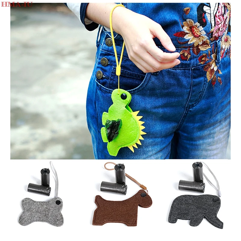 

Pet Outdoor Poop Bag Holder Cute Animal Shape Dog Waste Bags
