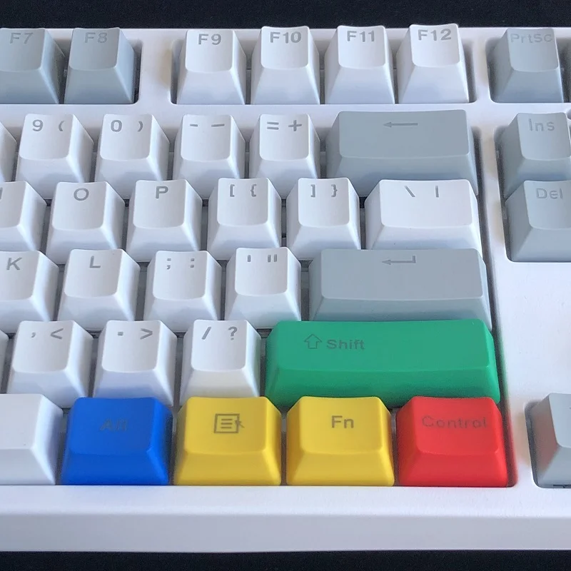 

10 Keys PBT Keycaps OEM Profile Mechanical Keyboard Keycap RGBY Color CMYK Modifiers For Similar Cherry MX Switches DIY Gaming
